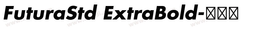 FuturaStd ExtraBold字体转换